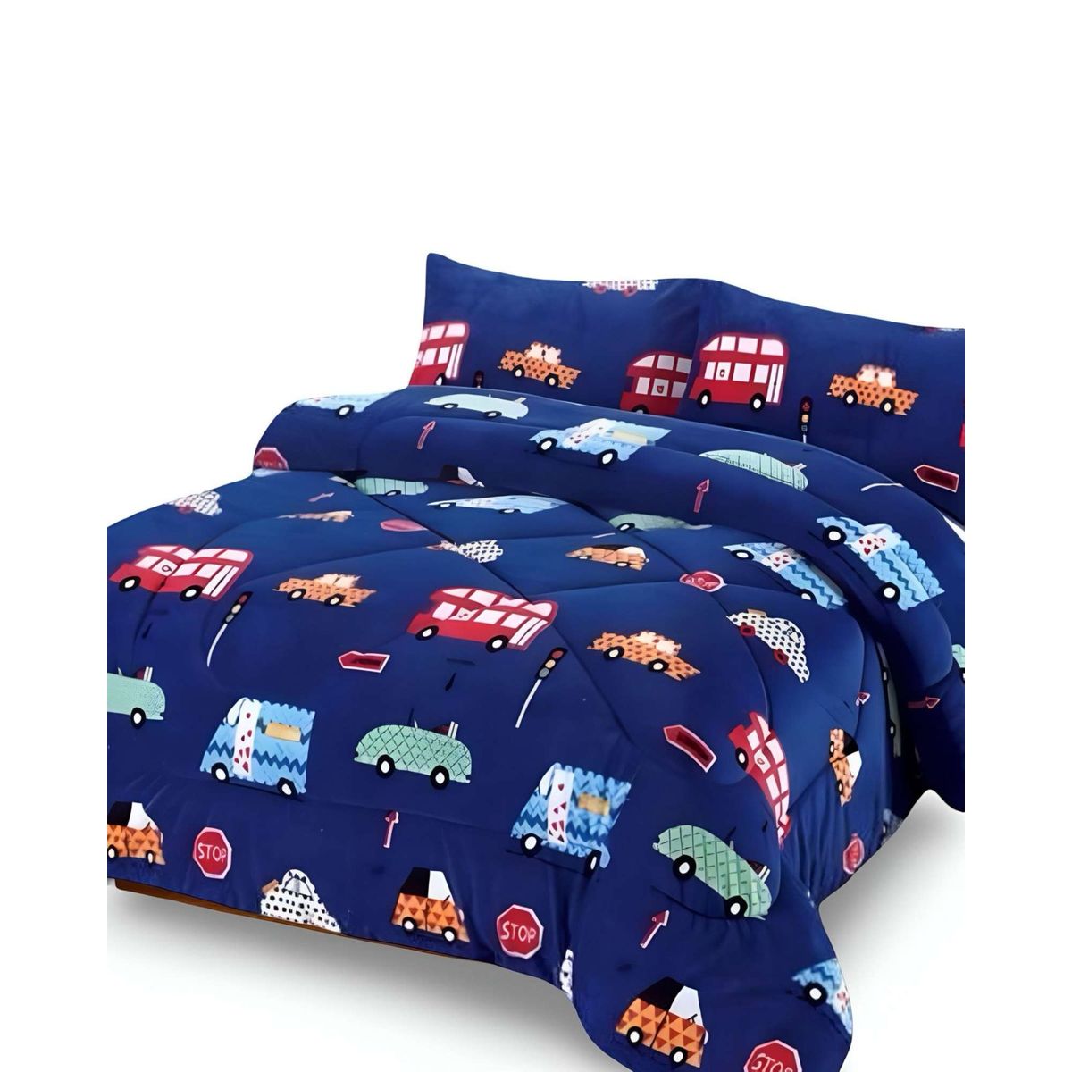 GENERICO - COBERTOR DE INVIERNO INFANTIL CARRO DE NIÑO PLUSH CON CHIPORRO PLAZA Y MEDIA S47