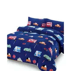 GENERICO - COBERTOR DE INVIERNO INFANTIL CARRO DE NIÑO PLUSH CON CHIPORRO PLAZA Y MEDIA S47