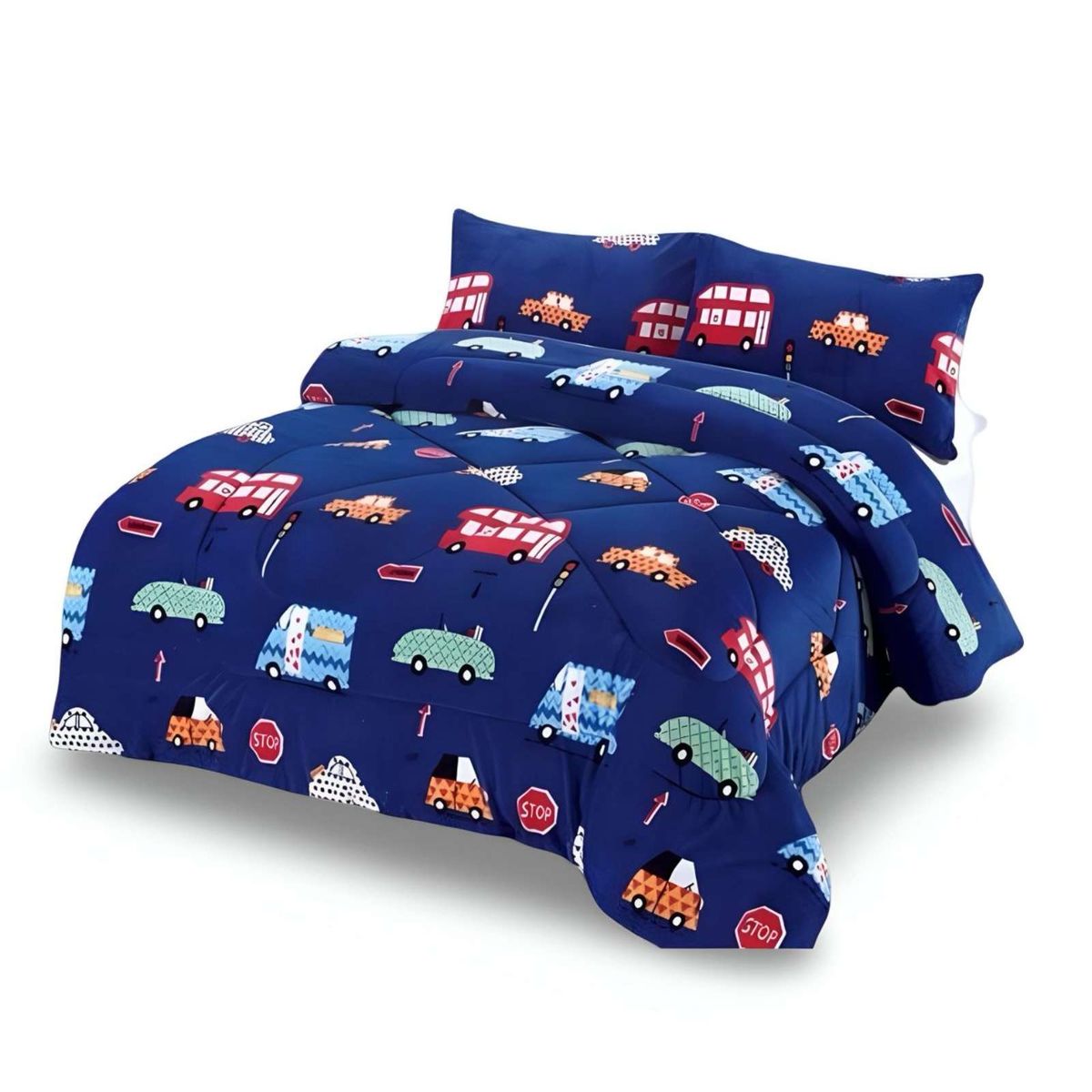 GENERICO - COBERTOR DE INVIERNO INFANTIL CARRO DE NIÑO PLUSH CON CHIPORRO PLAZA Y MEDIA S47