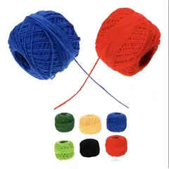 OKAY - Ovillo De Cuerda De Cañamo Yute Organico Color 1mm (pack 6) Color 6 Color