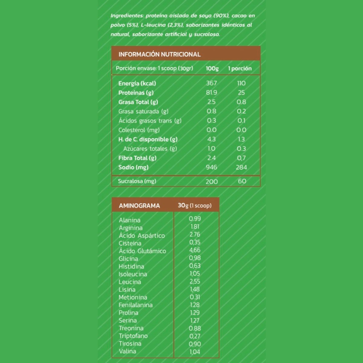 ZEIN - PROTEINA VEGETAL 2,2KG 70 PORCIONES CHOCOLATE - ZEIN
