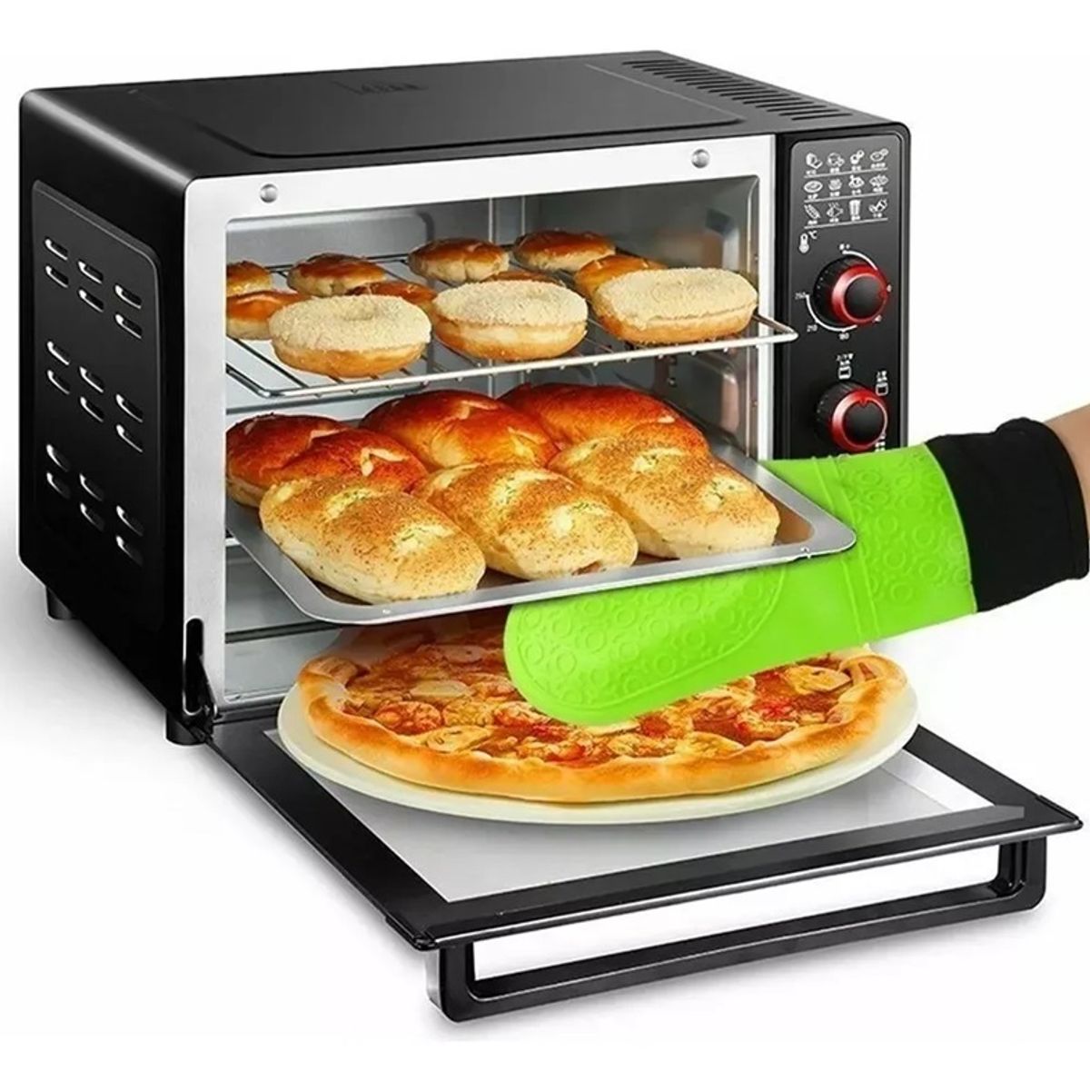 PASTELERIUSCL - X2 Guantes Cocina Guantes De Cocina Guante Para Horno 001 Toma Olla Protector De Silicona Agarradera