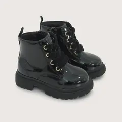 OPALINE - Botín Casual Cordon Negro Niña