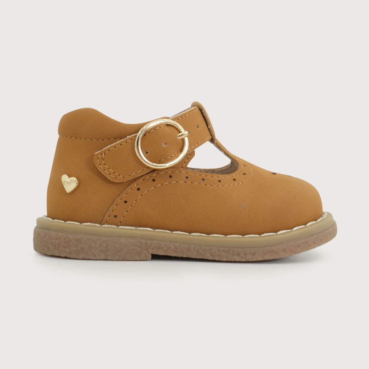 OPALINE - Zapato Reina Ceremonia Camel Niña