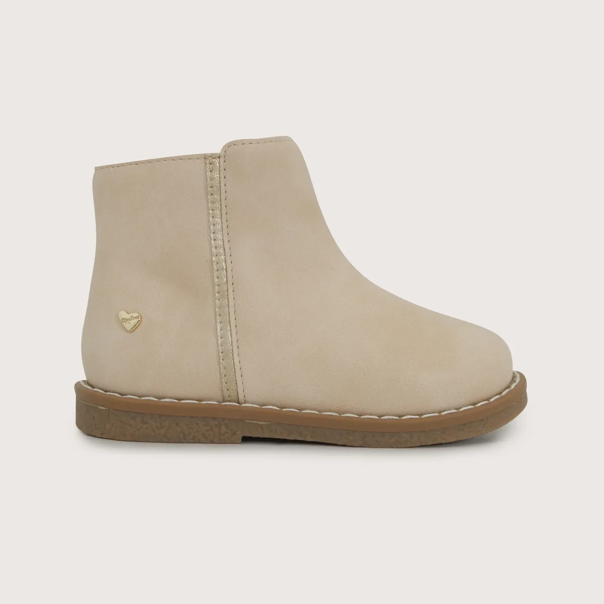 OPALINE - Botín Casual Beige Niña