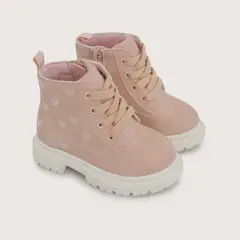 OPALINE - Botin Urbano Casual Rosado Niña
