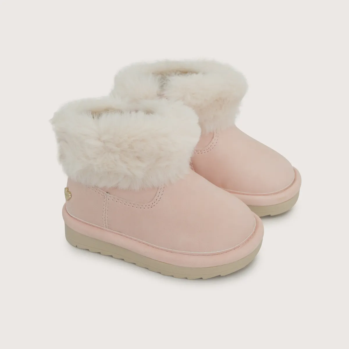 OPALINE - Bota Peluda Invierno Rosado Niña
