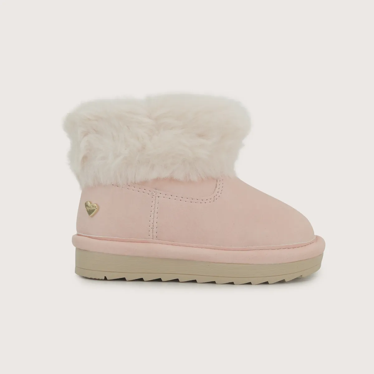 OPALINE - Bota Peluda Invierno Rosado Niña