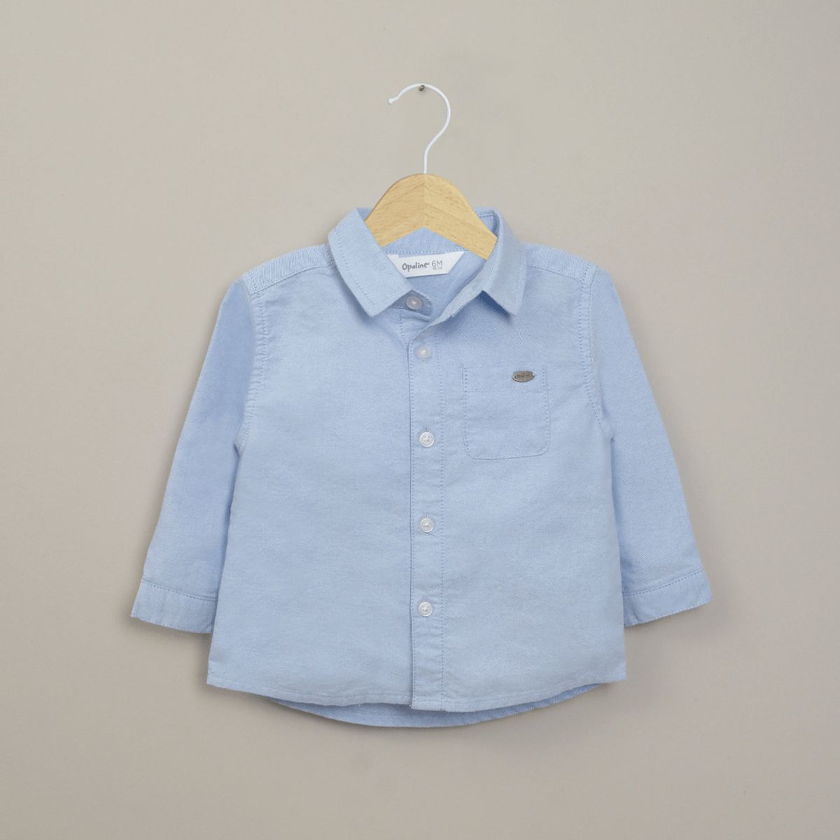 OPALINE - Camisa Infant Niño Celeste