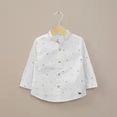 OPALINE - Camisa Infant Niño Estampada Blanca