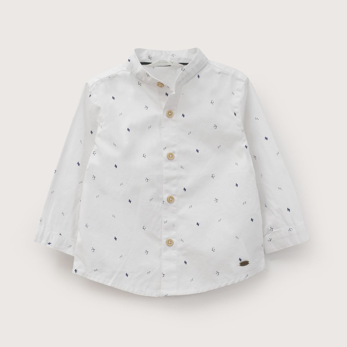 OPALINE - Camisa Infant Niño Estampada Blanca