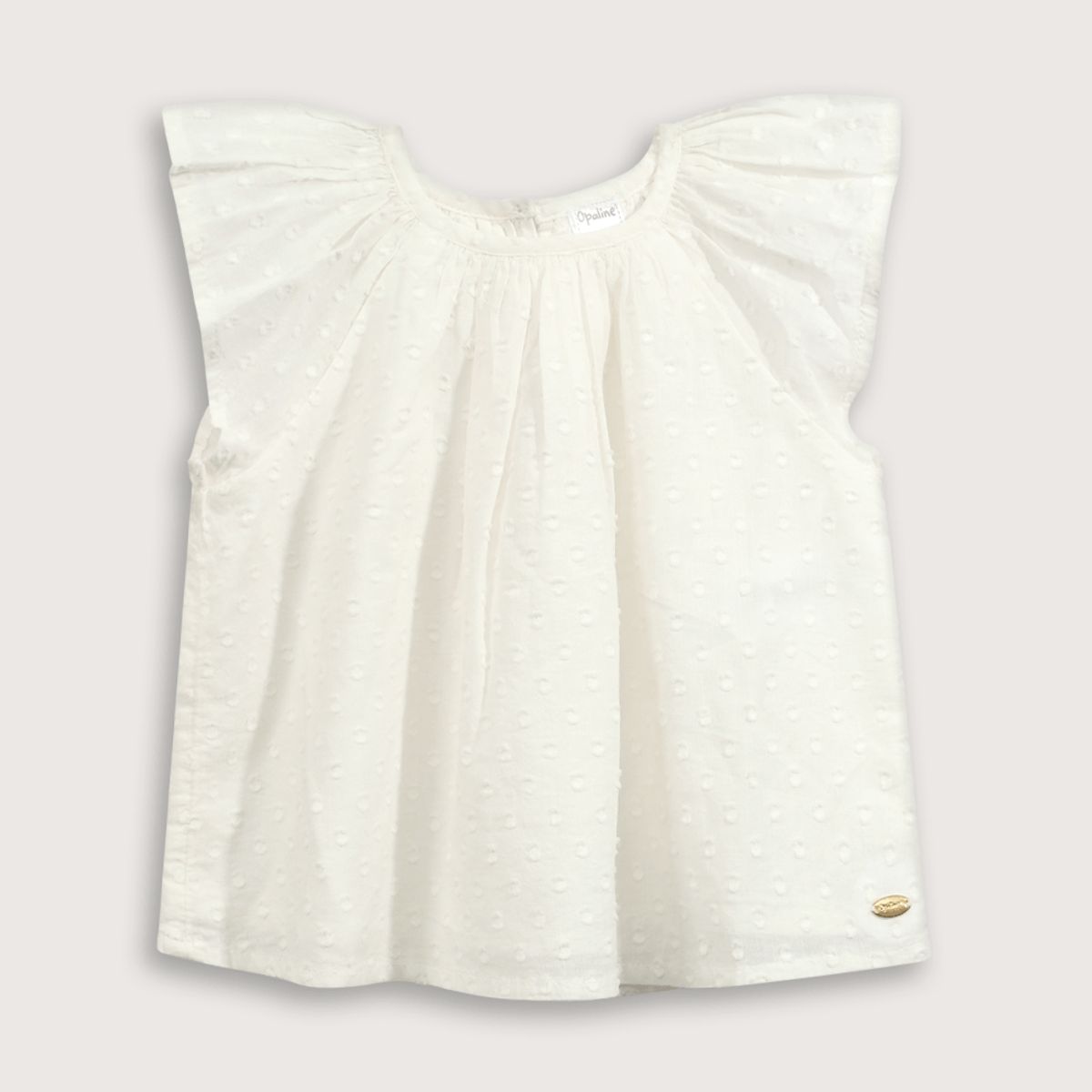 OPALINE - Blusa Blanca de Niña