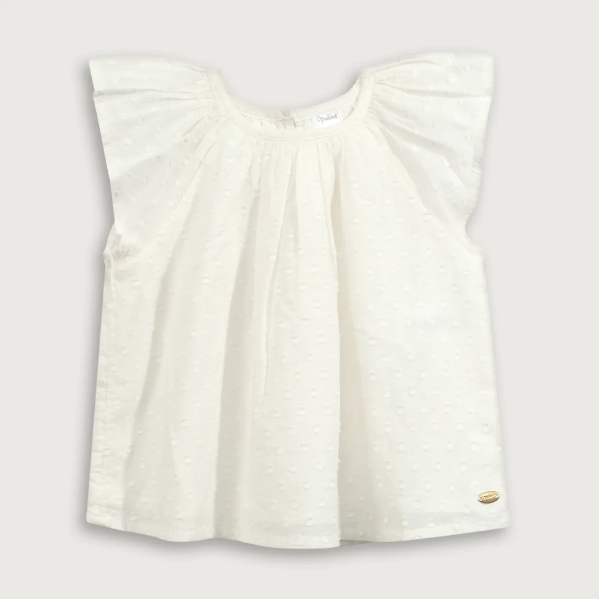OPALINE - Blusa Blanca de Niña