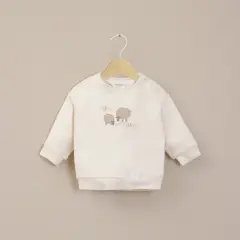 OPALINE - Poleron Bebe Niño Blanco