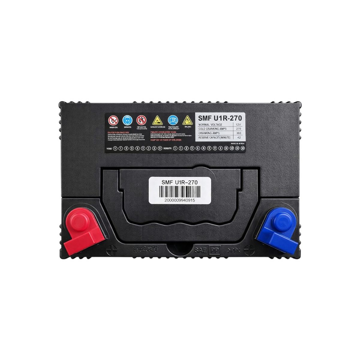 GENERICO - Bateria Para Tractor 26AH Positivo Izquierdo 270CCA