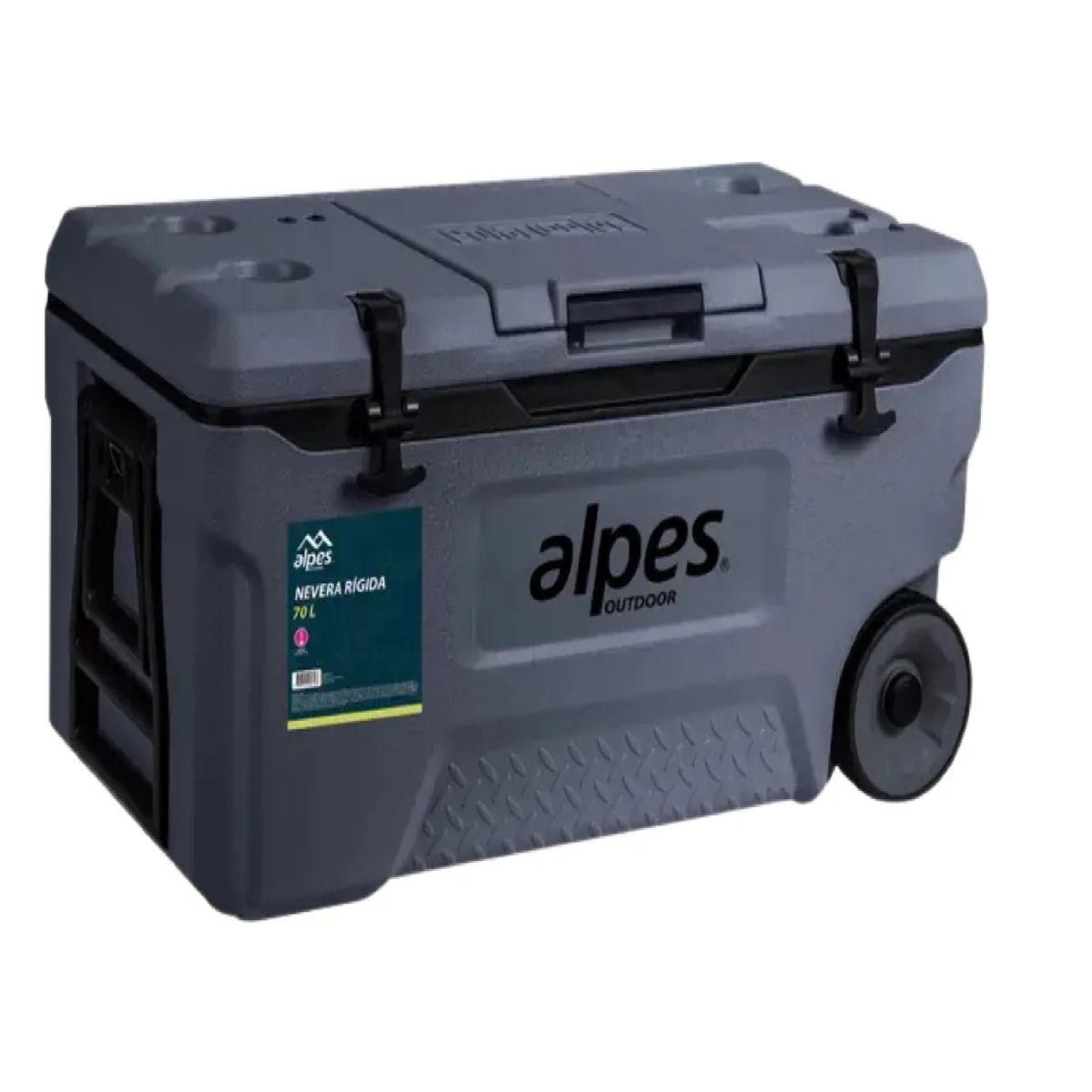 ALPES - Cooler Nevera Rigida Alpes 70 L Con Ruedas Ideal Viaje
