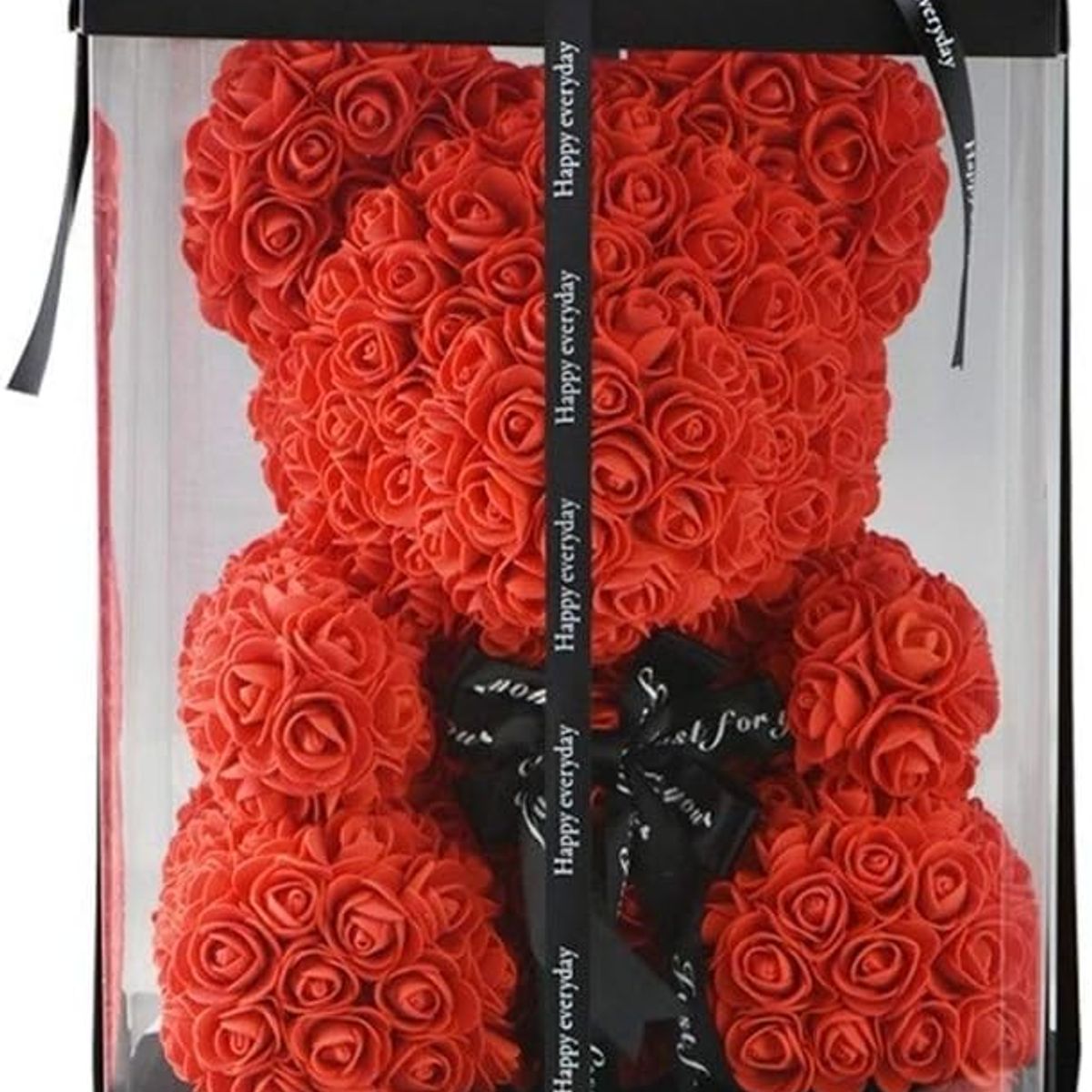 MOVI - OSO PETALOS DE ROSA SAN VALENTIN ROJO