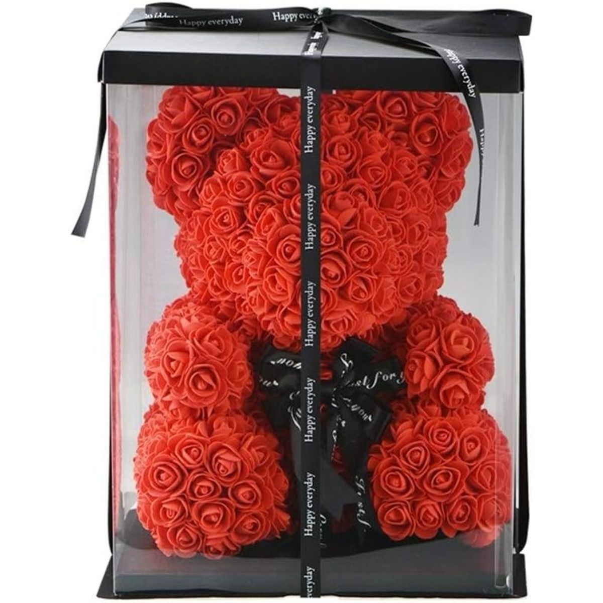 MOVI - OSO PETALOS DE ROSA SAN VALENTIN ROJO