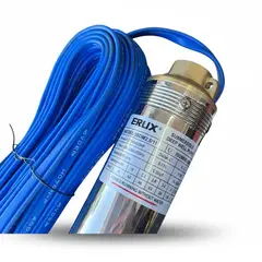 ERUX - Bomba Sumergible Para Pozo Profundo 05hp Mod Erux-3sdm25 Azul