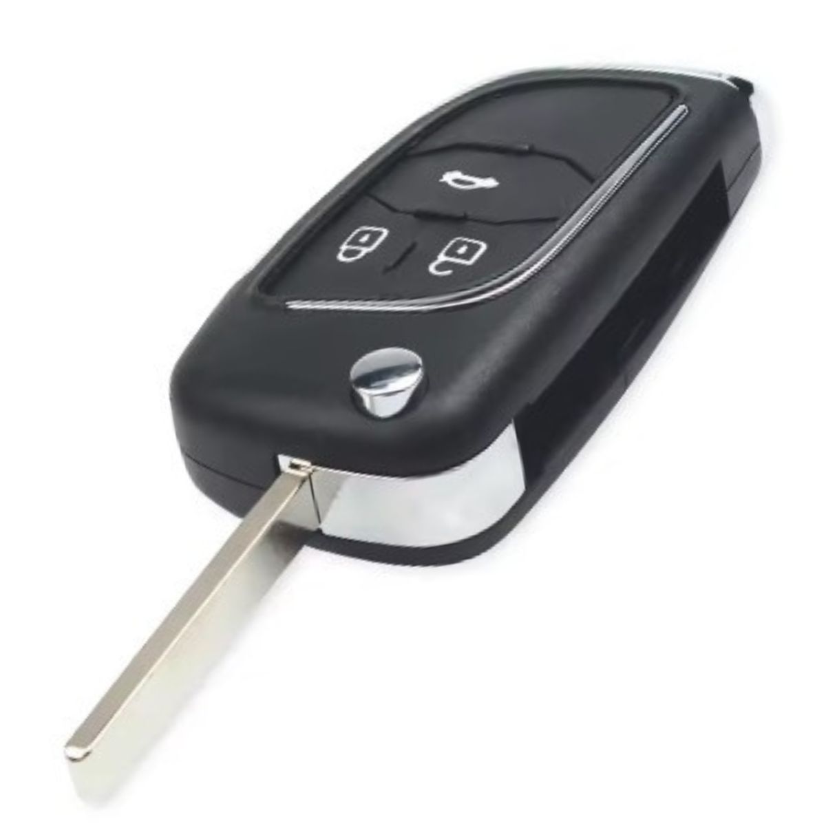 GENERICO - Carcasa Control De Llave 3 Botones Compatible Con Chevrolet