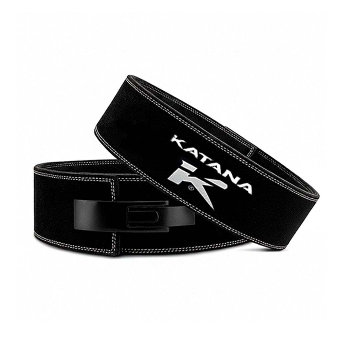 KATANA - Cinturón de Levantamiento Katana - Cuero Real Palanca PB01 - Negro Talla L