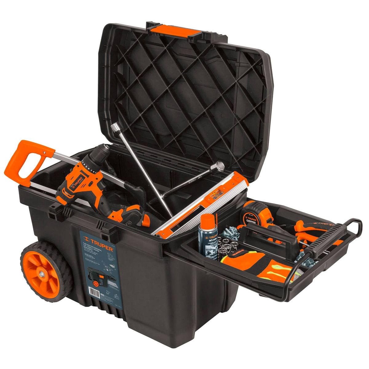 TRUPER - CAJA HERRAMIENTAS 23 C RUEDAS CHP-23R TRUPER