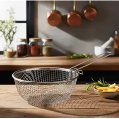 GENERICO - Canasto Freidor Colador De Acero Inoxidable Para Cocina