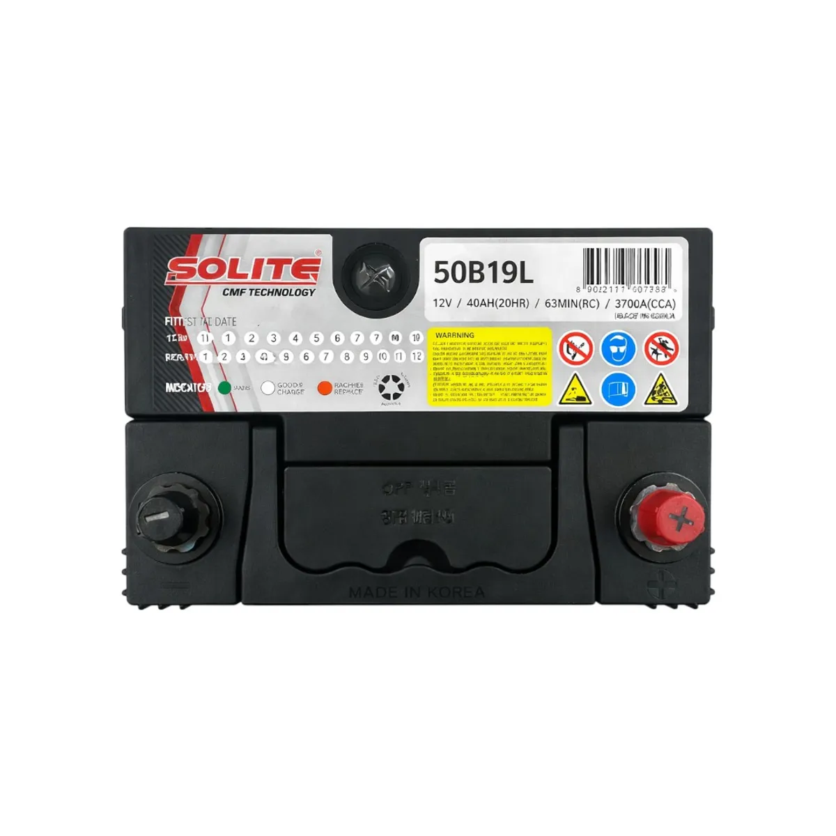 GENERICO - Batería de Auto 40 Ah Positivo Derecho 370 CCA