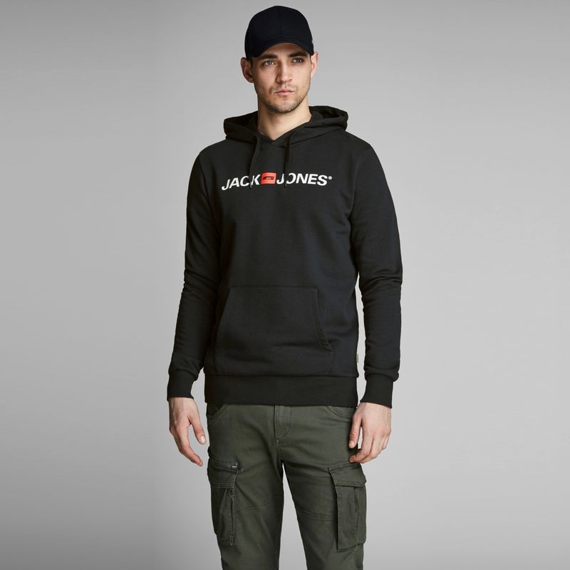 JACK&JONES - Polerón Capucha  Estampado Jackjones Hombre