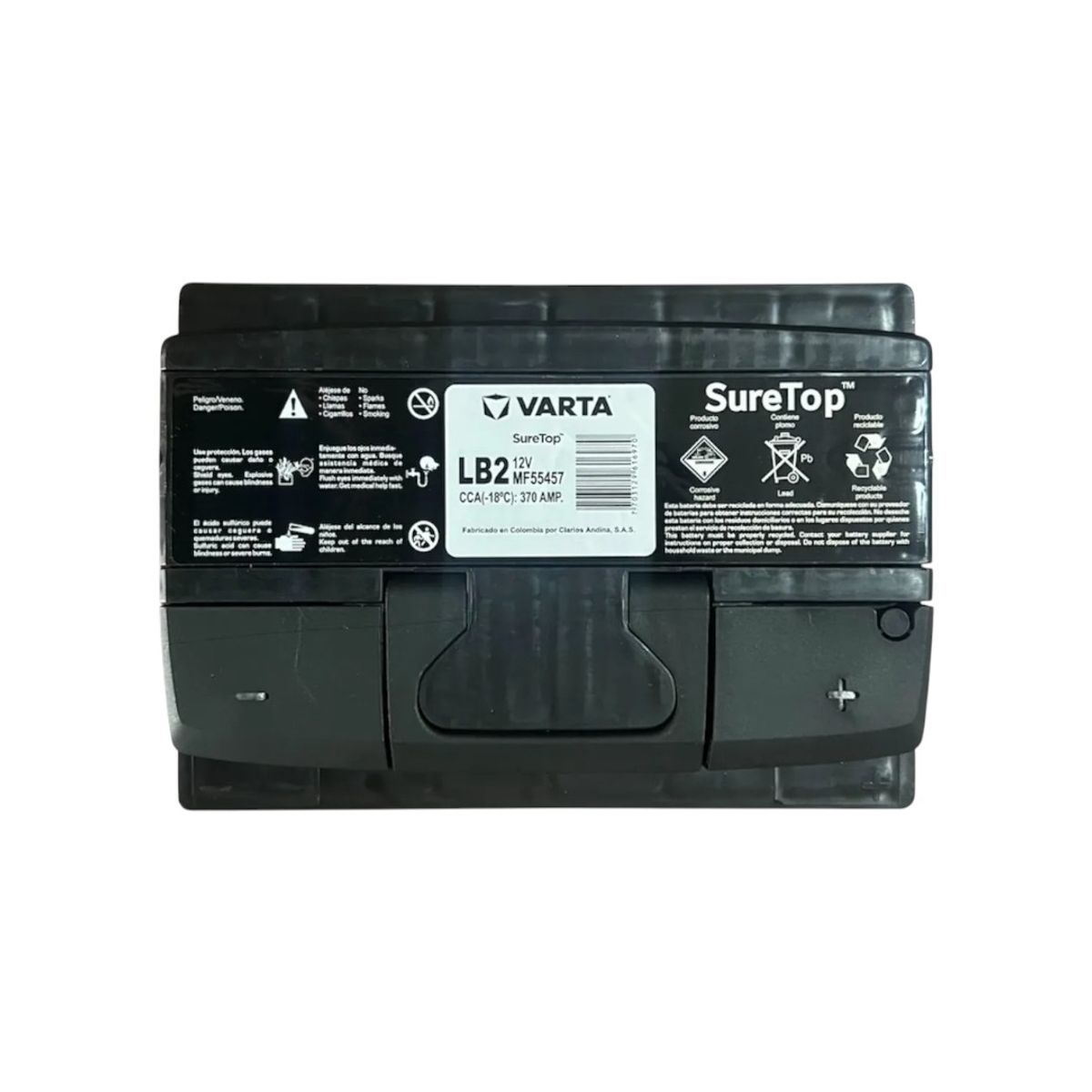 GENERICO - Batería de Auto 55 Ah Positivo Derecho 370 CCA