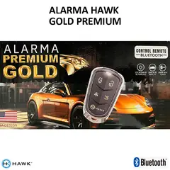 HAWK - Alarma Premium Gold Para Auto Códigos Variable Bluetooth