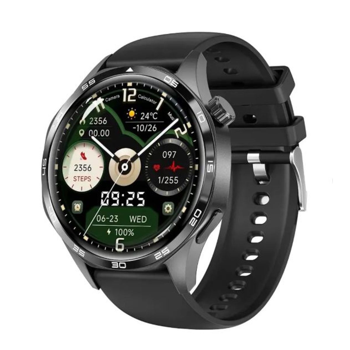 GENERICO - Smartwatch GT5 PRO Llamadas BTH 5 Salud 300 mAh IP67 Compatible IOS Android Doble correa Top Ventas