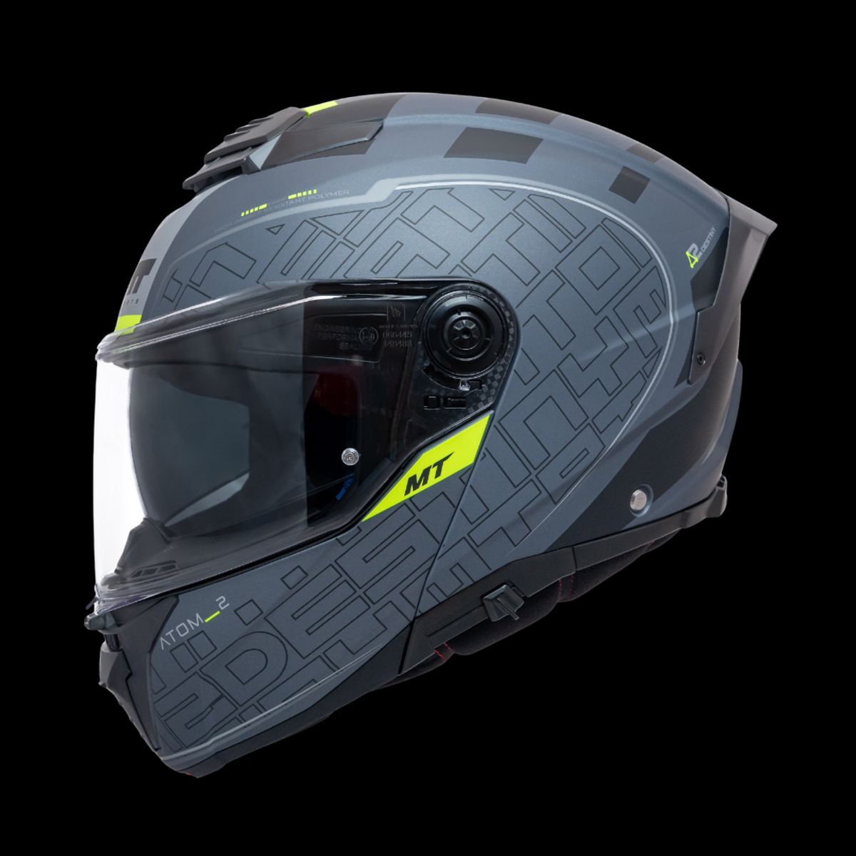 MT - Casco Para Moto MT Atom 2 SV Destiny Mate + pinlock MT-V-35