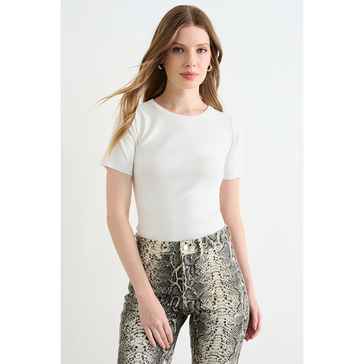 ASH - Polera Tejida Mujer Crudo Ash