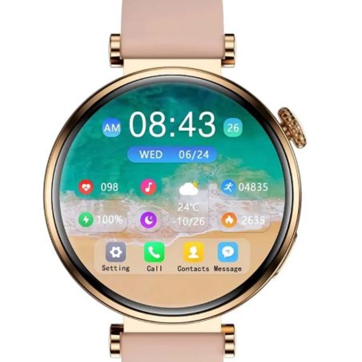 GENERICO - Reloj Inteligente DS5 Pantalla HD 143” llamadas Bth monitoreo de salud Doble Correa Compatible