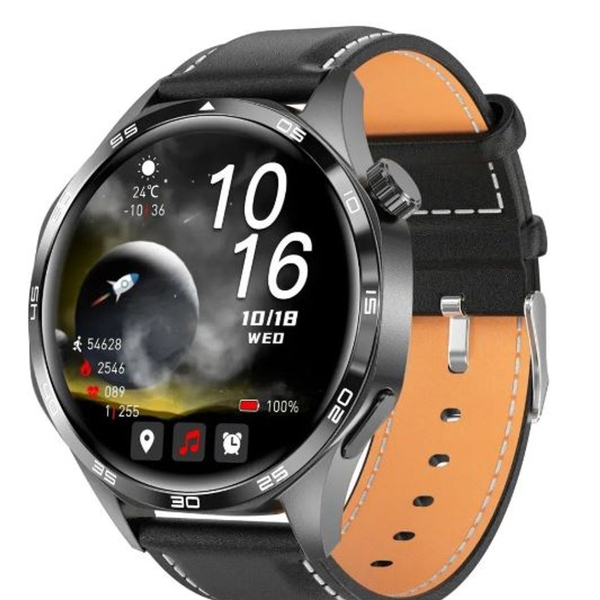 GENERICO - Smartwatch GT5 PRO Llamadas Blth 5 Monitoreo Salud 300 mAh IP67 Compatible IOS Android Doble Correa