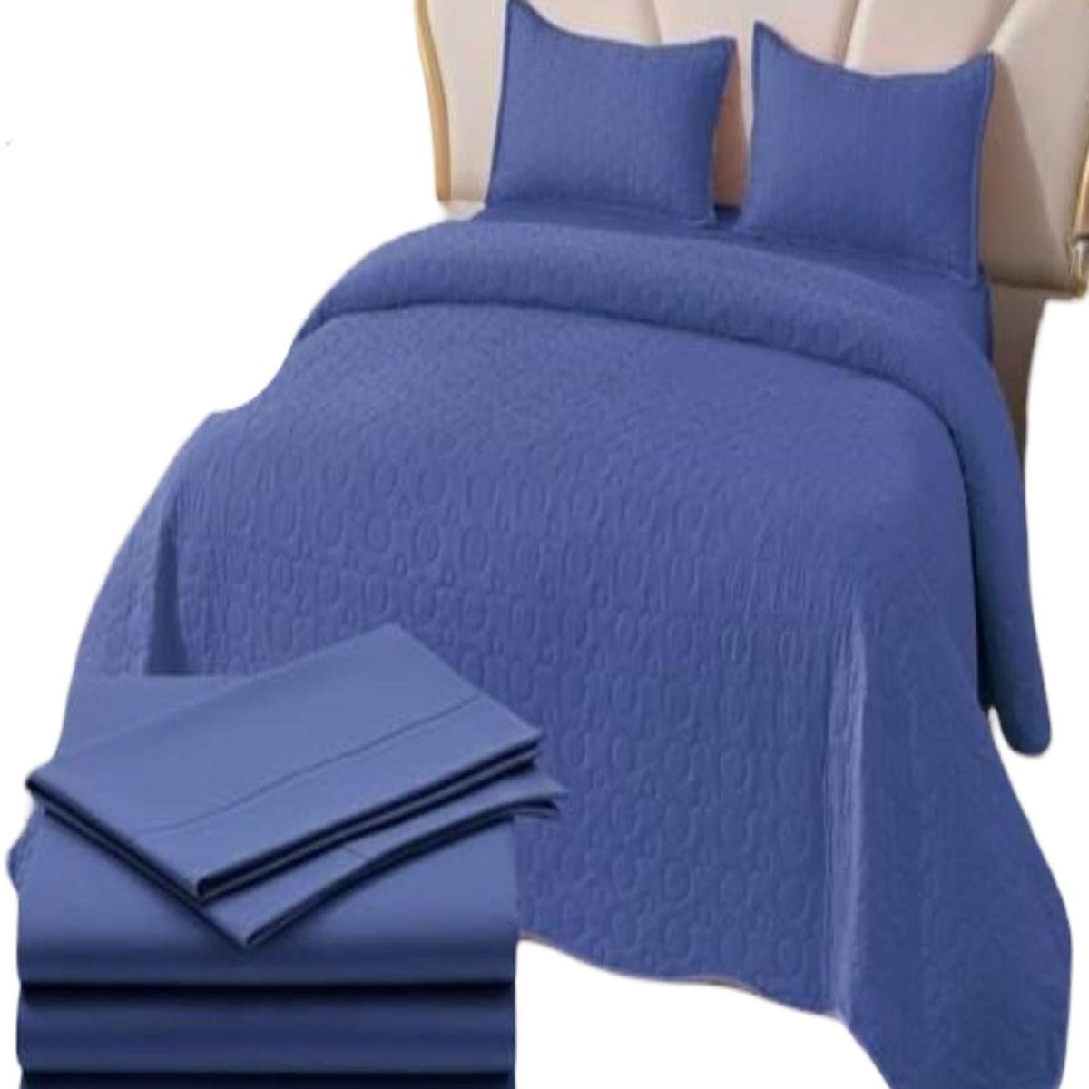 GENERICO - SET SABANA CON CUBRECAMA KING S140