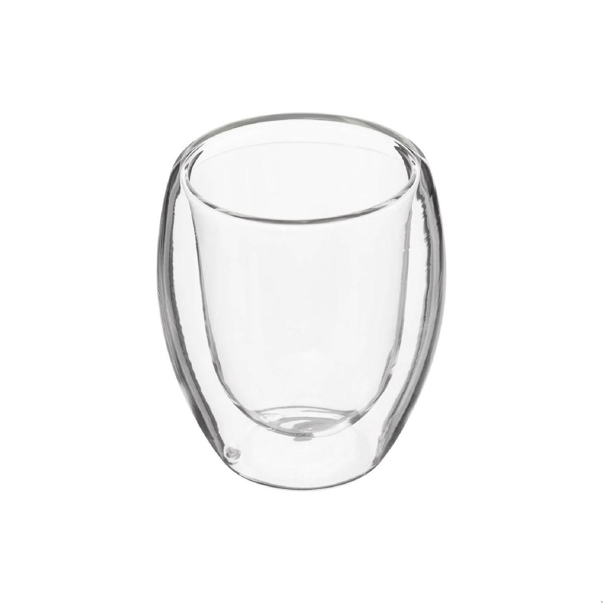 SECRET DE GOURMET - Set De 2 Tazas De Cafe Vidrio Doble Pared 80 cc