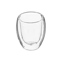 SECRET DE GOURMET - Set De 2 Tazas De Cafe Vidrio Doble Pared 80 cc