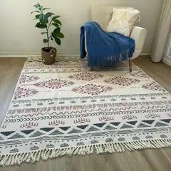 TODOHOGAR SANTIAGO DE CHILE - Alfombras Kilim - 180 cm x 200 cm Étnico Sahara