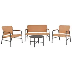 GENERICO - Juego terraza living 4 personas beige