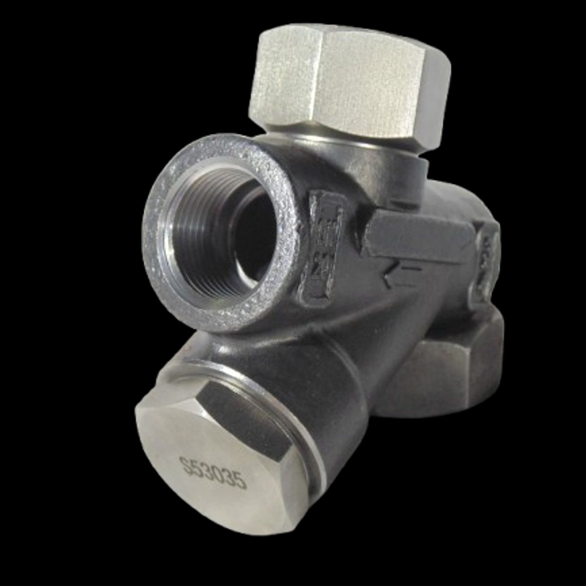 GENERICO - Trampa Termodinámica para Vapor con Filtro  34 Acero Inoxidable MARCA STEAMSHIELD