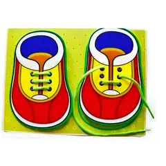 GENERICO - Zapato Didáctico Niños Aprende Atar Tus Cordones O Trenzas