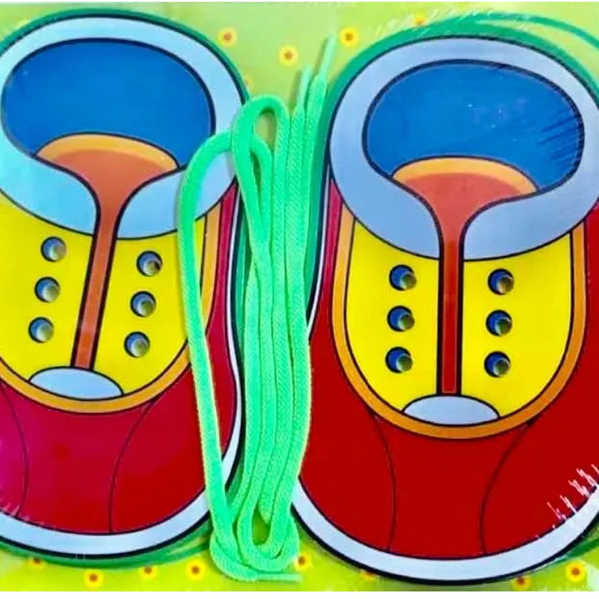 GENERICO - Zapato Didáctico Niños Aprende Atar Tus Cordones O Trenzas