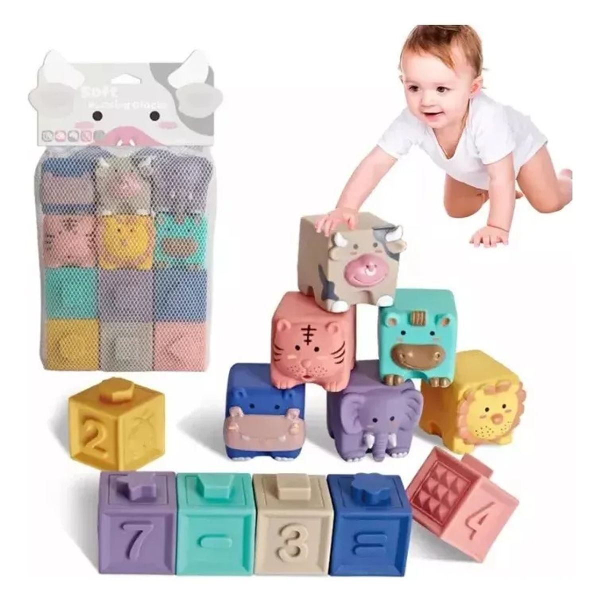 GENERICO - Bloques Y Cubos Para La Ducha Y Baño De Bebés Yo Niños