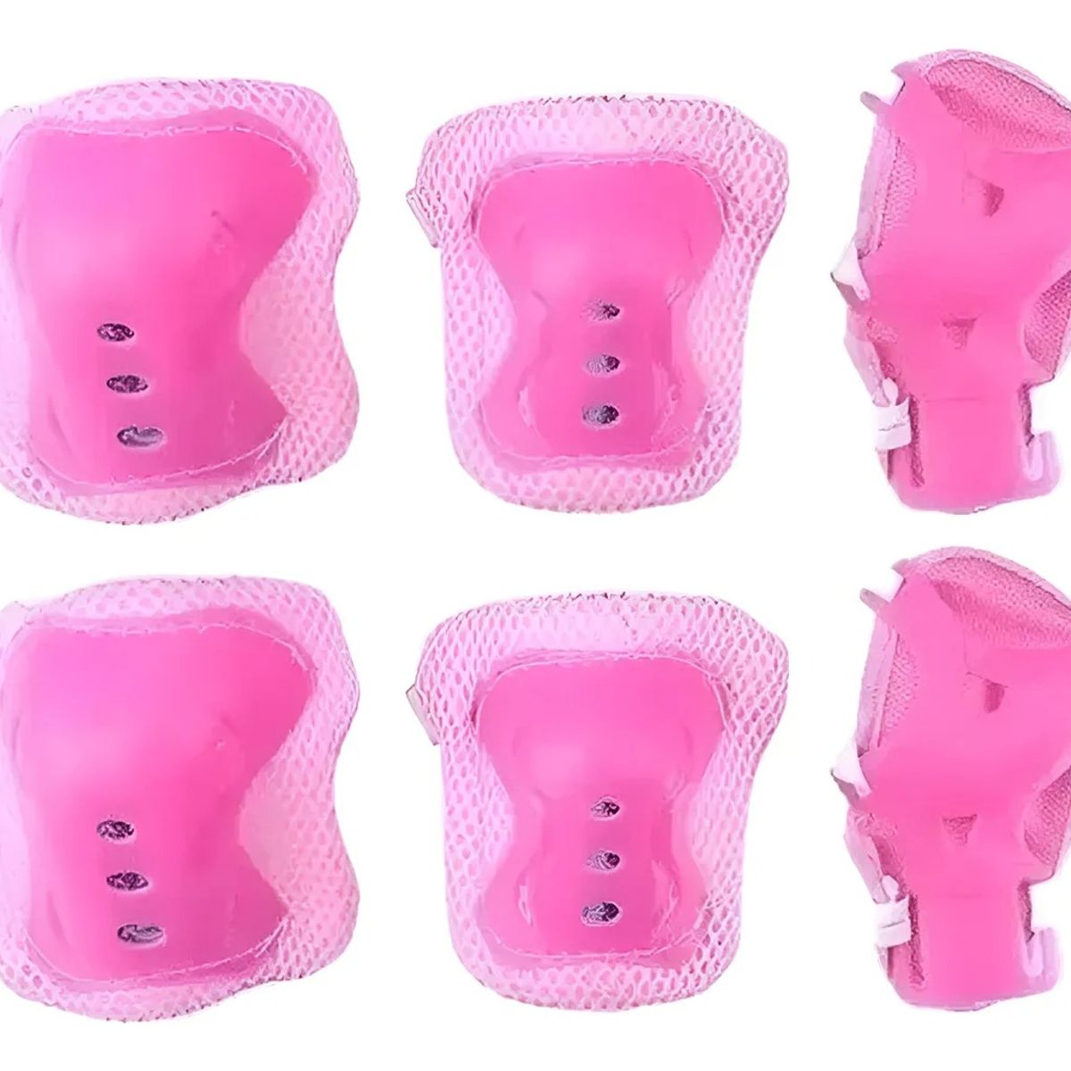 GENERICO - Set Protección Niñoa Para Patinesbicicletaskateazul Rosa