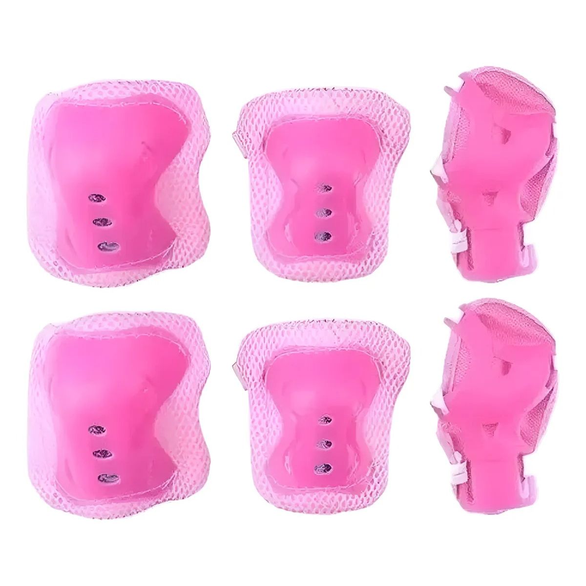 GENERICO - Set Protección Niñoa Para Patinesbicicletaskateazul Rosa