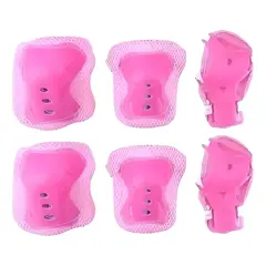 GENERICO - Set Protección Niñoa Para Patinesbicicletaskateazul Rosa