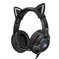 Audífonos Gamer K9 RGB - Rosa Negro
