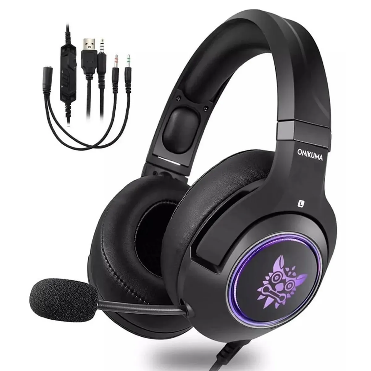 ONIKUMA - Audífonos Gamer Onikuma K9 RGB - Rosa